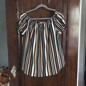 Off the shoulder top.